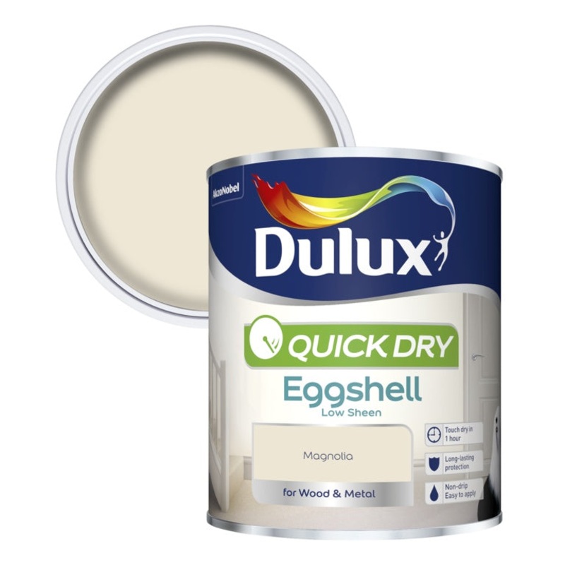 Dulux Quick Dry Eggshell 750ml – Magnolia