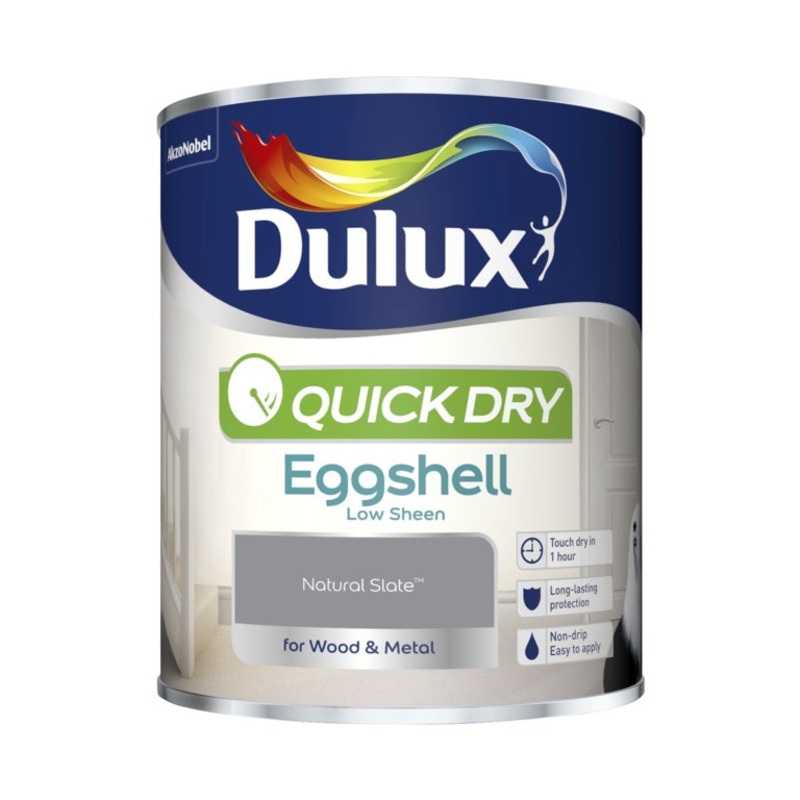 Dulux Quick Dry Eggshell 750ml – Natural Slate