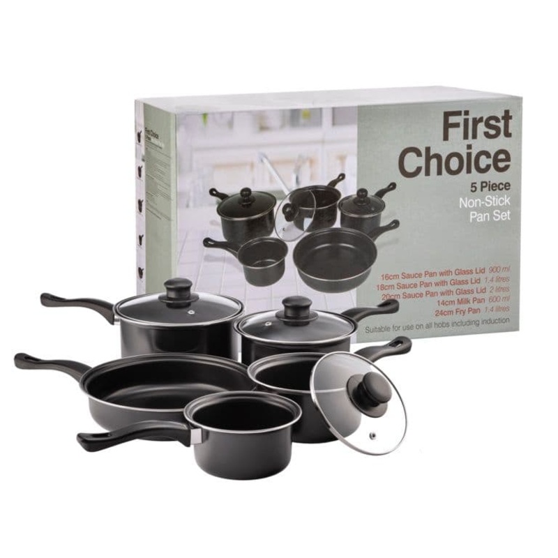 Pendeford Value Plus Collection Non Stick Sauce Pan Set – 5 Piece