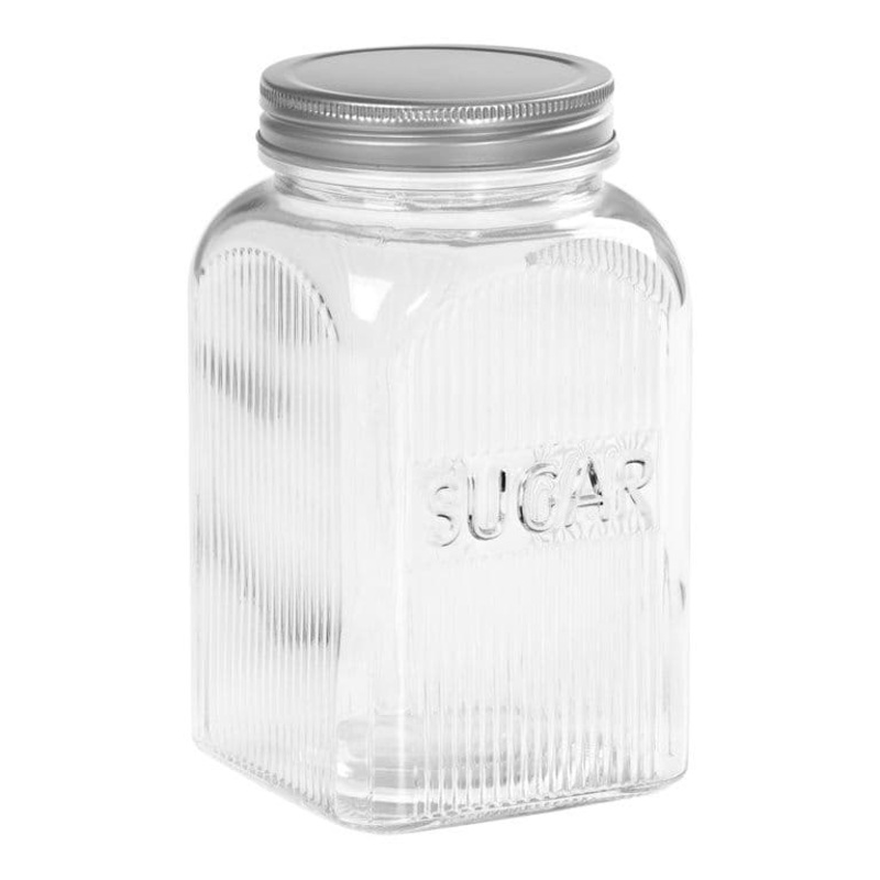 Tala Glass Jar With Screw Top Lid – Sugar 1250ml
