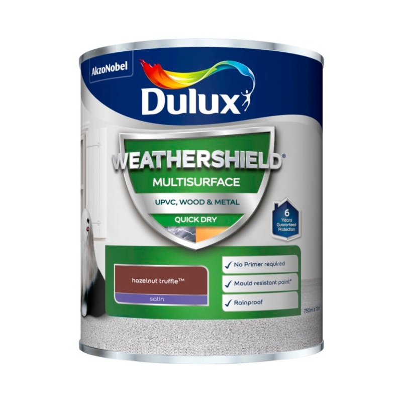 Dulux Weathershield Multi Surface 750ml – Hazelnut Truffle