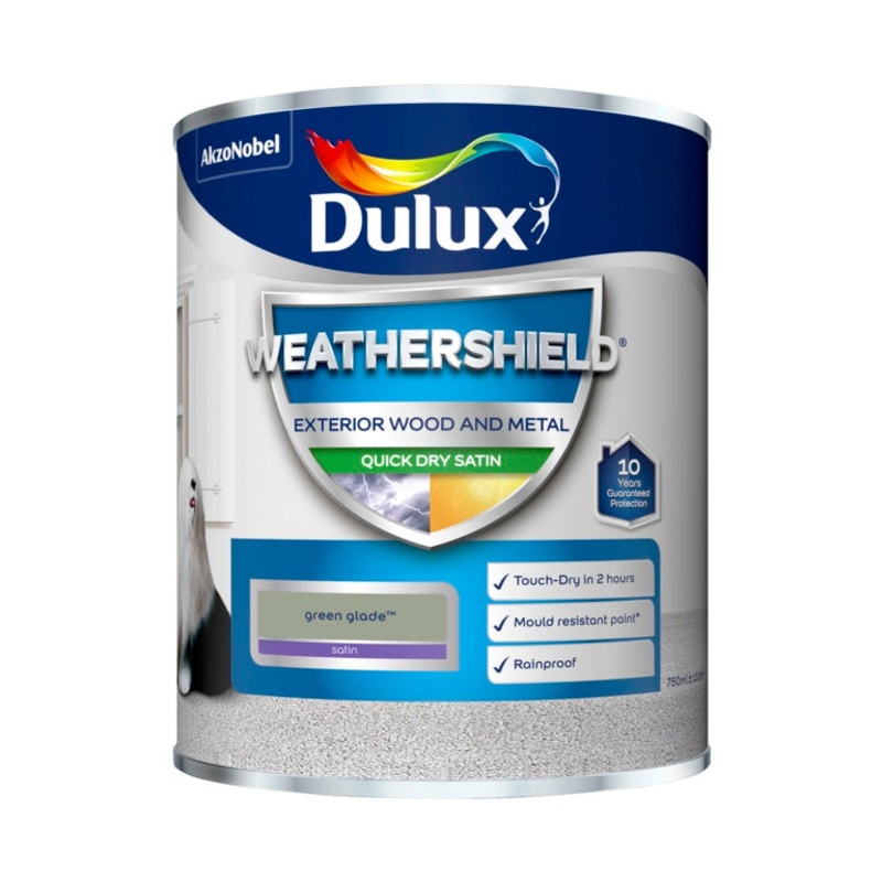 Dulux Weathershield Quick Dry Satin 750ml – Garden Grey