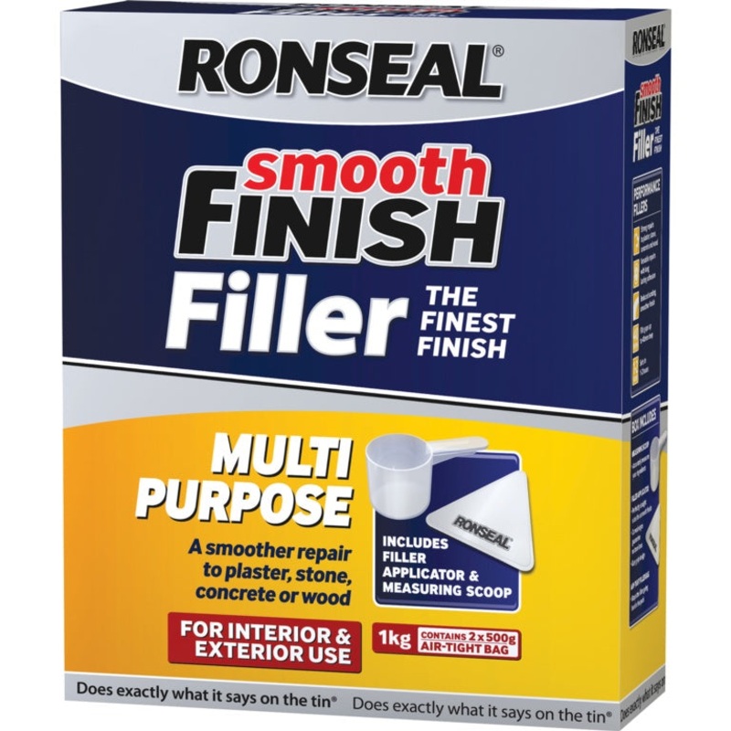Ronseal Multi Purpose Powder Wall Filler – 1kg White