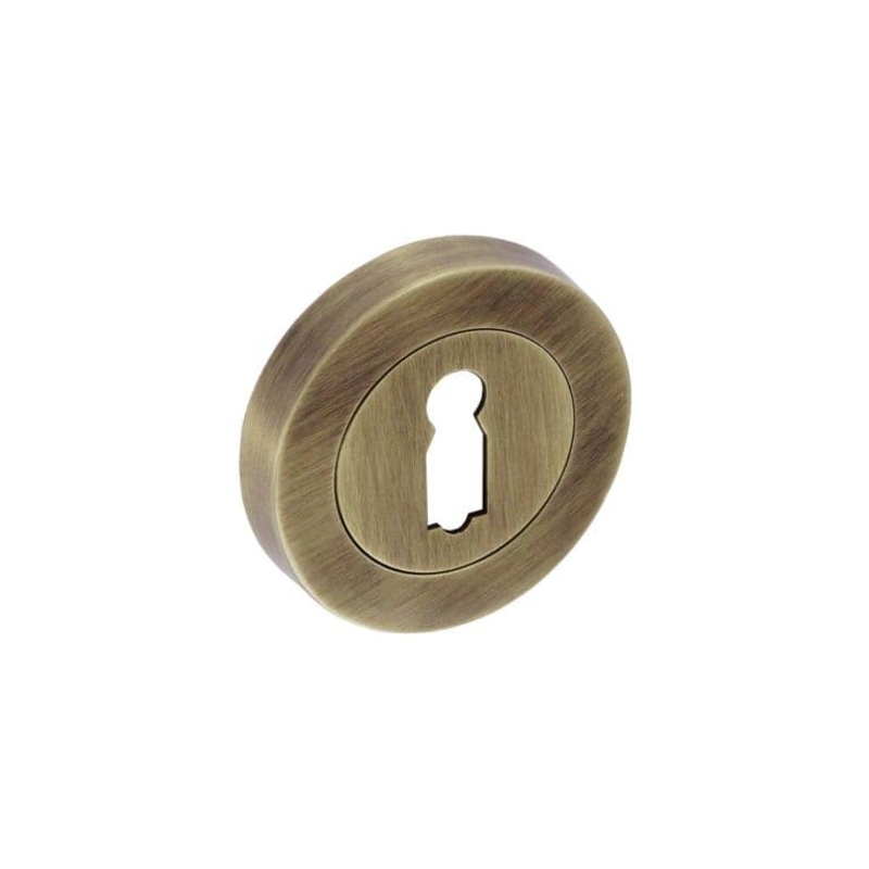 Smiths Architectural Escutcheon Lock Screw On Rose – Antique Bronze