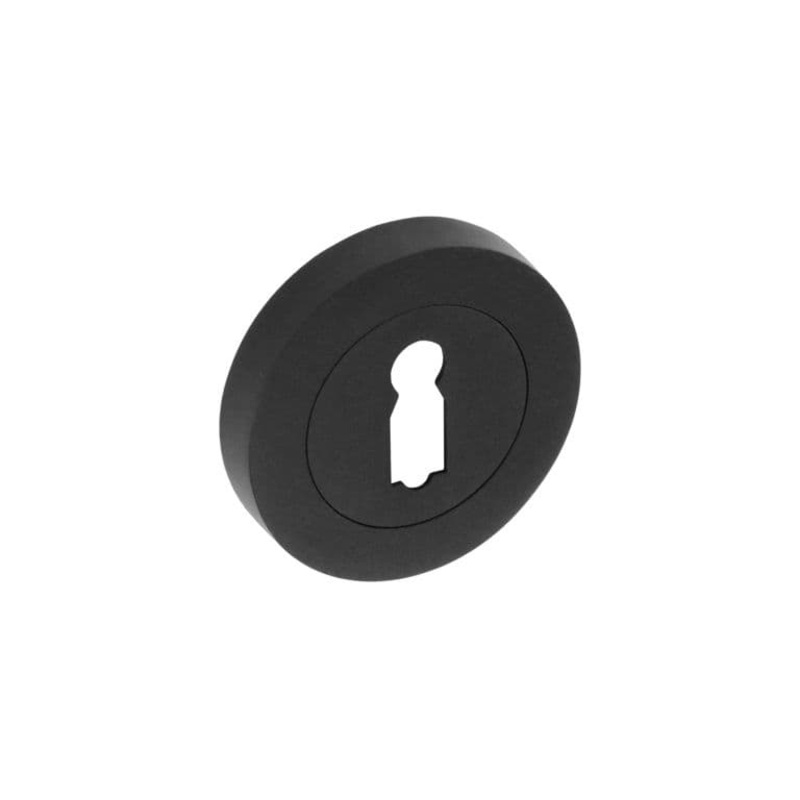 Smiths Architectural Escutcheon Lock Screw On Rose – Matt Black