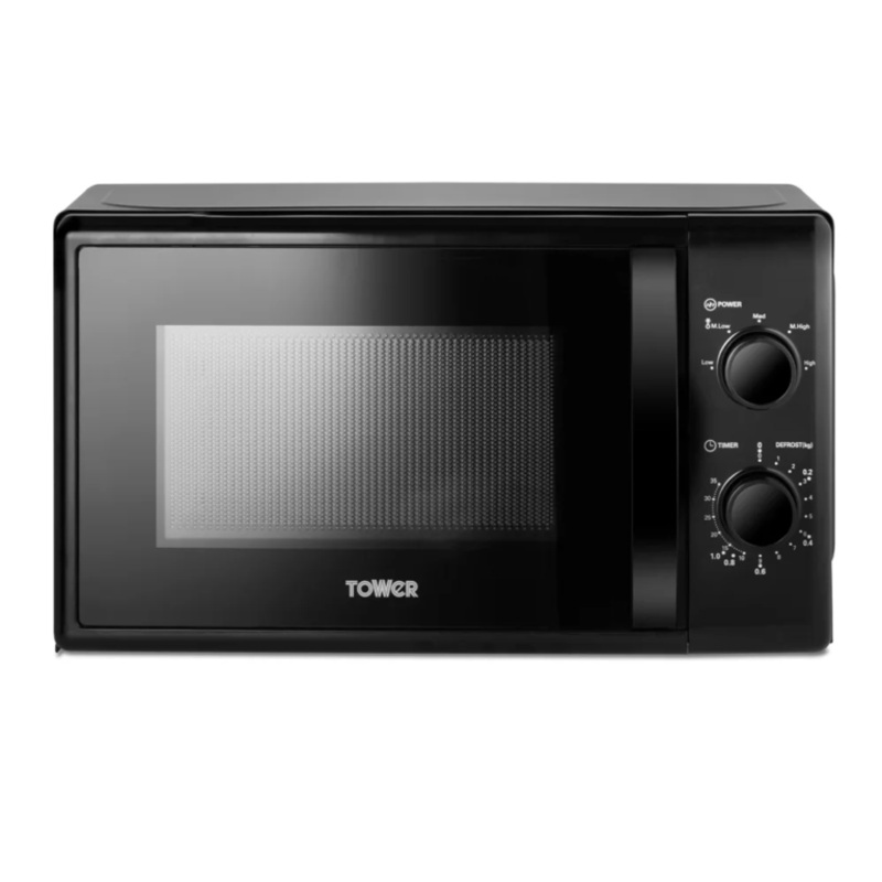 Tower 20L Manual Microwave 700w – Black