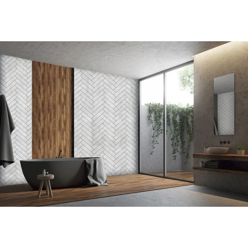 Giavani Chevron Grey Wall Panels – Pack 4