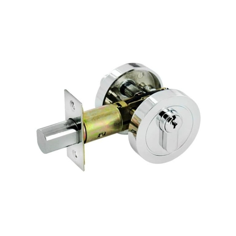 Securit Deadlock Thumb Set – Chrome Plated 55mm