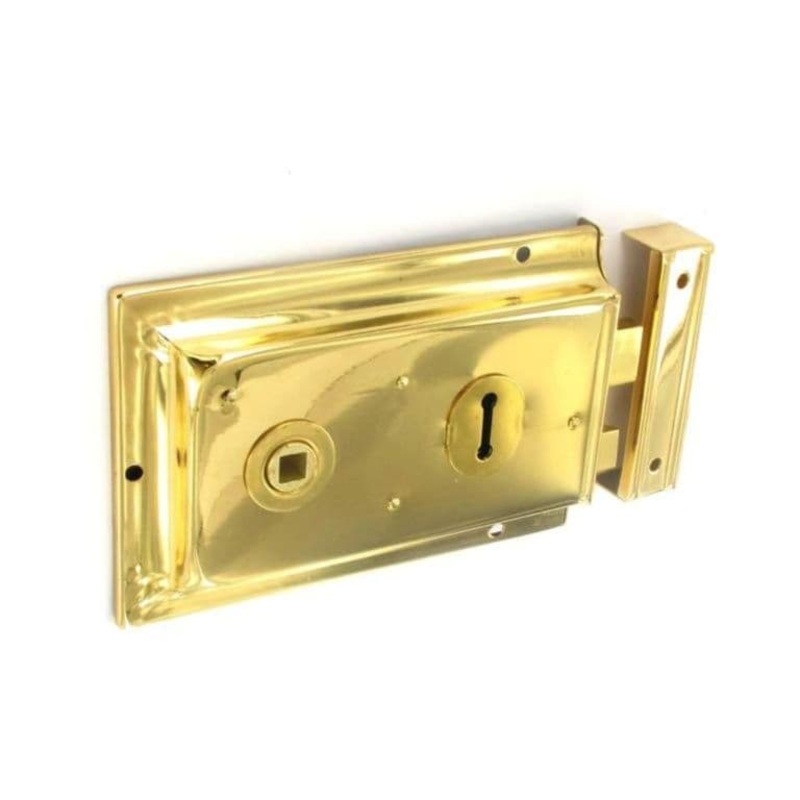 Securit Double Handed Rim Lock Brass – 150mm