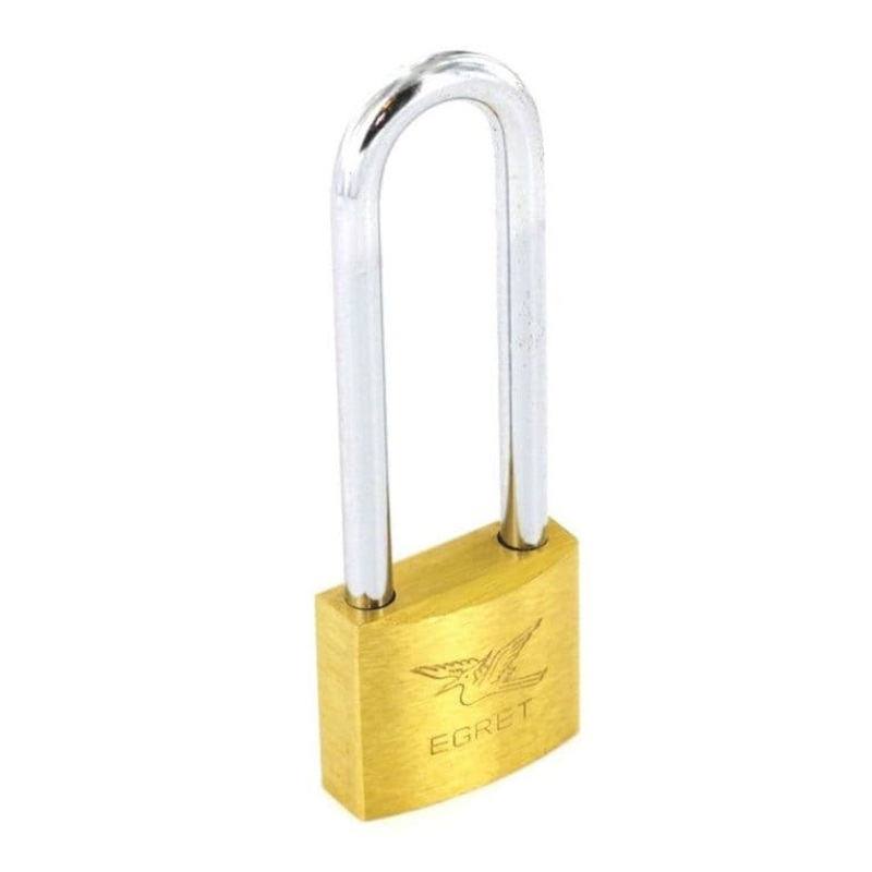 Securit Egret Long Shackle Brass Padlock – 30mm